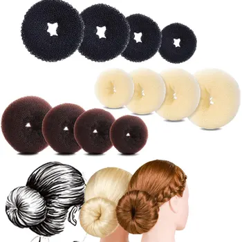 Парикмахерский галстук в виде пучка, украшение для волос, Корейский стиль, Пончик, цветок, прицветник, коса, Парикмахерский инструмент, Ленивая прическа