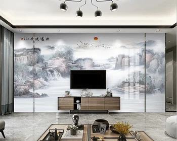 beibehang Индивидуальные современные новые обои в китайском стиле с мраморным пейзажем на заднем плане papel de parede 3d обои для рабочего стола home decor