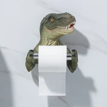 Коробка для туалетной бумаги в ванной, Креативный Держатель для салфеток, Динозавр, Держатель для салфеток, Настенный Органайзер, Аксессуары для ванной комнаты