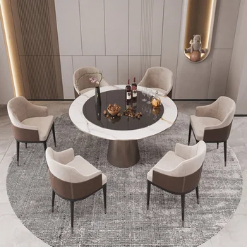 Скандинавский свет, роскошные обеденные стулья, кожа, современный минималистичный обеденный стул, креативная спинка, стол для кормушки, стол для деко GPF50YH