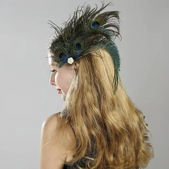 Заколки с павлиньими перьями для волос, аксессуары для волос для женщин, заколки для невесты, свадебный фестиваль, Рождественские Пасхальные костюмы, подарки