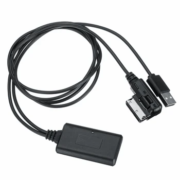 Для Audi A5 8T A6 AMI MMI 2G Car Audio Bluetooth Кабель HIFI Светодиодная индикация USB AUX In адаптер Микрофон