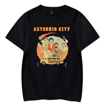 Asteroid City Movie 2023 Новая футболка С круглым вырезом И коротким рукавом, Женская Мужская футболка Harajuku, Уличная Одежда Унисекс
