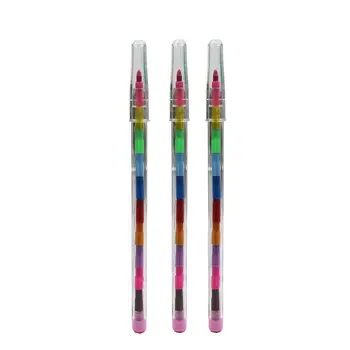 10шт Радужные цветные карандаши для рисования, 11 цветов, Сборные Цветные карандаши для мальчиков и девочек, подарок для детей для рисования дома