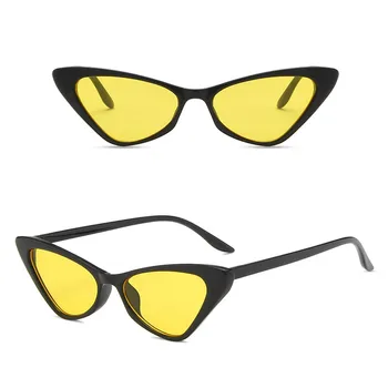 Женские винтажные солнцезащитные очки с антибликовым покрытием, стильные очки для вождения в маленькой оправе