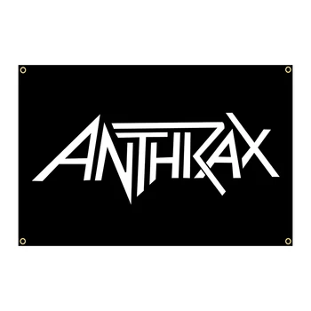 3Jflag 90x150 см Флаг музыкальной группы Anthrax Хэви-метал, поп-музыка, рок, украшение интерьера, баннер, гобелен