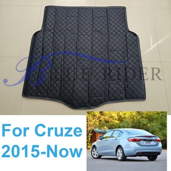 Для Chevrolet Cruze Седан Хэтчбек 2009-2023 Задний багажник автомобиля, коврик для багажника, напольный лоток, защитная накладка для ковра