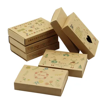 20 штук коробок для мыла/цветов из крафт-бумаги, Подарочная коробка для конфет на свадебную вечеринку для мыла ручной работы, Ювелирная упаковка, Крафт-коробка