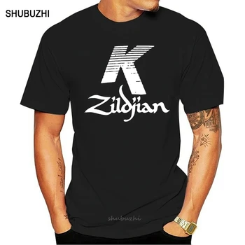 Мужская черная футболка с логотипом Zildjian K Percussion Drums Cymbal с короткими рукавами и забавным графическим принтом, хлопковая футболка с забавным графическим рисунком