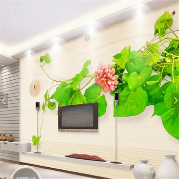 beibehang Пользовательские фотообои освеженное растение телевизор настенная фреска 3D фон настенная роспись гостиная телевизор 3D обои papel de parede