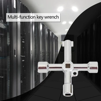 Универсальный ключ для блокировки панели, треугольный квадратный ключ для выключателя шкафа лифта, удобный дизайн человеческого тела