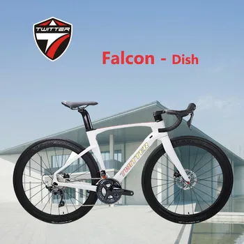 TWITTER Falcon UT R8020-22S Wind Breaking Racing Полностью Скрытая Внутренняя Трасса Для Шоссейного велосипеда из Высококачественного Углеродного Волокна T900 R8070 С Дисковыми Тормозами