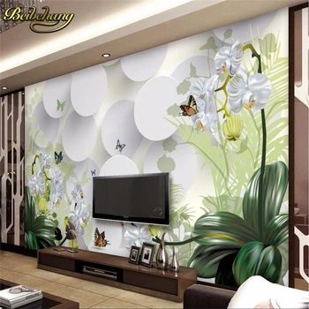 beibehang papel de parede цветок Кливии ТВ диван фоновые обои 3d фреска наклейка обои для спальни нестандартного размера