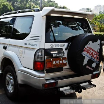 Для Toyota Prado FJ ABS Пластиковое крыло заднего багажника, спойлер на крыше со светодиодной подсветкой для Toyota Prado FJ90 3400 Спойлер