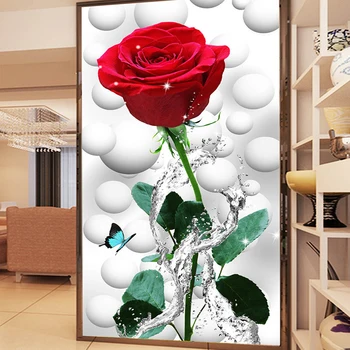 Обои для фотообоев на заказ Современная мода 3D Бабочка Цветок Розы Фоновое украшение стен прихожей Обои для рисования