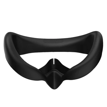 Накладка для глаз для сменных запасных частей Pico 4, аксессуары, силиконовая маска для лица, защитный чехол, маска от пота, очки виртуальной реальности (черные)