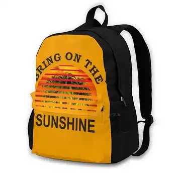 Принесите Ей солнце - Летний дизайн С пальмами - Солнце - Волны - Пляж - Лучший подарок Для нее Модные сумки И Рюкзаки Приносят На