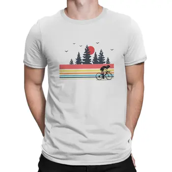 Мужская футболка MTB в винтажном стиле ретро, индивидуальность велосипедиста на открытом воздухе, футболка из полиэстера, уличная одежда Харадзюку, хипстерская одежда