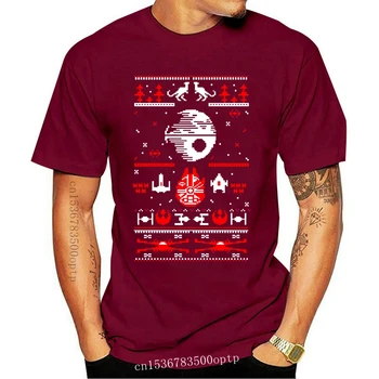 Jersey de Navidad feo de Sith Wars, camiseta prémium Geek divertida de Navidad