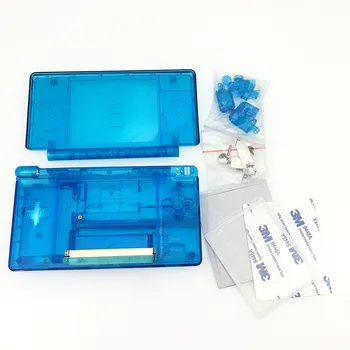 1 комплект прозрачно-синих кнопок с полным корпусом + набор отверток для DS Lite NDSL