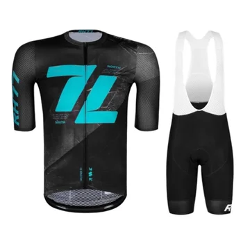 Новый мужской комплект из джерси с коротким рукавом, велосипедные шорты с нагрудником Pro Team RAD AS HELL, дышащий велосипедный костюм Ciclismo Set