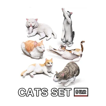 В разобранном виде 1/35 современная кошка включает в себя 6 наборов миниатюрных моделей из смолы, неокрашенных