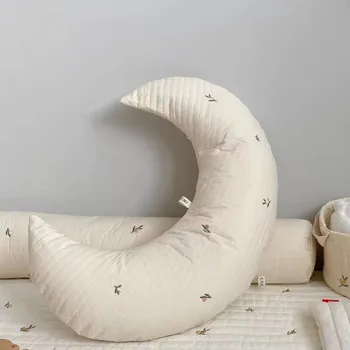 Подушки для кормления младенцев из стеганого хлопка Muma Мягкая и удобная подушка для спинки для новорожденных в форме полумесяца