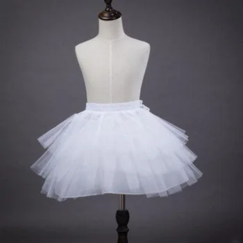 Детские нижние юбки, платья в цветочек для девочек, маленький кринолин, юбка в стиле Лолиты с 2 обручами, нижняя юбка Vestido De Novia