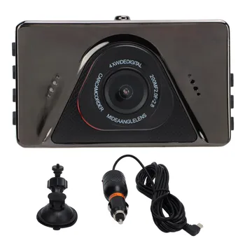 Видеорегистратор для вождения, 120-Градусная широкоугольная камера высокой четкости, чувствительный 3-дюймовый G-сенсор для автомобиля