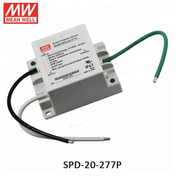 Устройство защиты от перенапряжения светодиодного драйвера MEAN WELL SPD-20-277P 20kA Водонепроницаемый IP67