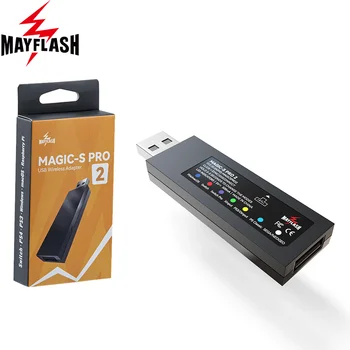 Mayflash MAGIC-S PRO 2 Беспроводной USB-адаптер для PS5 DualSense Геймпад для Xbox Серии X|S Преобразователь контроллера для PS4/Коммутатора/ПК
