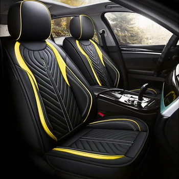 Комплект Кожаных Чехлов Для Автокресел на 5 Мест, Аксессуары для Защиты Автомобильных Подушек для Honda Accord Civic CRV CR-V Ridgeline 2021 2020