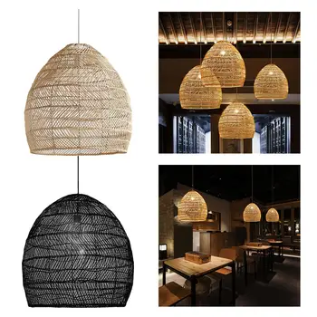Японская бамбуковая люстра ручной работы, декор, абажур, ресторанный фонарь.