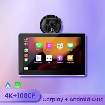 Универсальный видеорегистратор ночного видения с двумя объективами 4K HD Камера заднего вида для Nissan Toyota Kia Volkswagen Беспроводной Wi-Fi Carplay Android Auto
