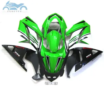 100% комплекты инжекционных обтекателей для Kawasaki Ninja 250R 2008-2014 ZX250R спортивные дорожные мотоциклы обтекатели EX250 08-14 зеленые детали