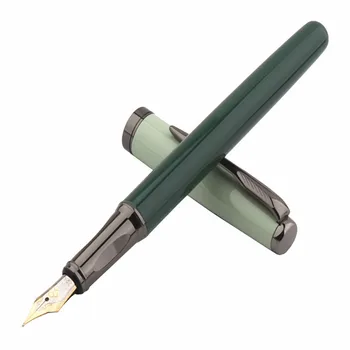 Новая деловая офисная авторучка зеленого цвета класса люкс, студенческие школьные принадлежности, чернильные ручки