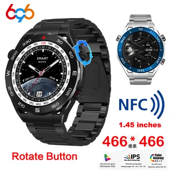 Деловые смарт-часы мужские Blue Tooth Call NFC 100 + спортивных режимов Умные часы Водонепроницаемые музыкальные часы Часы с максимальной беспроводной зарядкой
