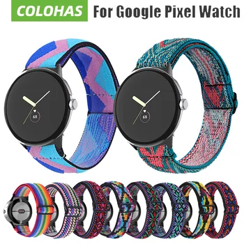 Для Google Pixel Ремешок для часов, резинка для волос, Регулируемый эластичный нейлоновый браслет с петлей Solo, Аксессуары для часов Correa Pixel, ремешки для часов