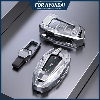 Чехол Для ключей от автомобиля Hyundai Palisade SEL Veloster Santa Fe Ev Encino Solaris Azera Grandeur Ig Accent Аксессуары для брелоков