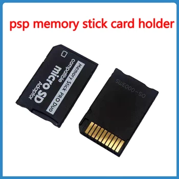 1 шт. Поддержка Адаптера карты памяти Micro SD для PSP Memory Stick Держатель карты памяти TF-MS Держатель 8G 16G 32G Игровые Аксессуары