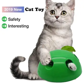 Новая забавная игрушка для кошек Когтеточка для кошек Электрическая игрушка-мышь Веселая карнавальная игра, подходящая для интерактивных развлечений с домашними животными.