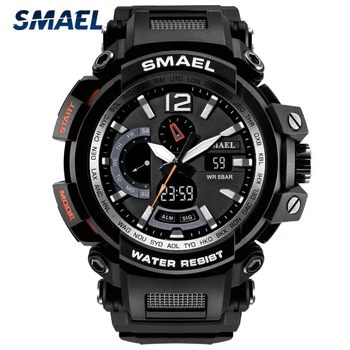 Мужские часы SMAEL 1702, лучший бренд класса Люкс, военные спортивные кварцевые часы, мужские водонепроницаемые наручные часы relogio masculino