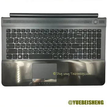 YUEBEISHENG New/Org Для Samsung NP RC410 RC420 RC411 Подставка для рук Арабская клавиатура верхняя крышка чехол Тачпад, черный