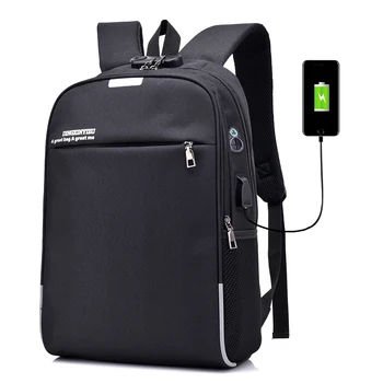 15,6-дюймовый рюкзак для ноутбука, большая противоугонная деловая сумка с замком паролем, внешний интерфейс USB и наушников