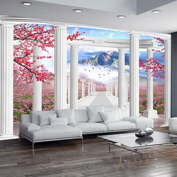 beibehang красивое настроение обои спальня гостиная ТВ стена диван фоновые обои Бесшовная 3D стереоскопическая большая фреска