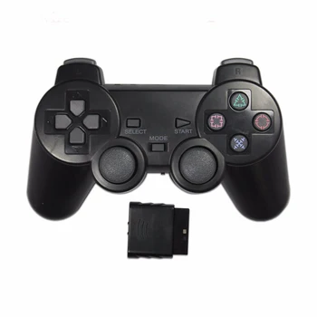 Прозрачный цветной игровой контроллер для Sony PS2, беспроводной геймпад, контроллер вибрации 2,4 ГГц, геймпад для Playstation 2
