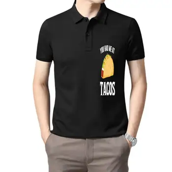 Модная мужская футболка You Had Me At Tacos Funny Food Tshirt
