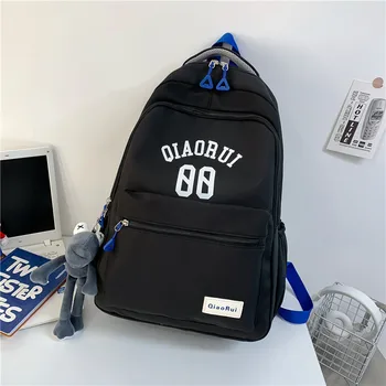 Сумки для средней школы для подростков, студенческий рюкзак для девочек и мальчиков, Женская Нейлоновая сумка для книг, Корейский рюкзак для девочек