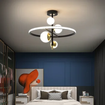 декор для гостиной в коттедже, декоративный подвесной светильник, скандинавская картонная лампа, стеклянный шар, винтажная лампа-колба.