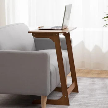 Стол для завтрака, простой легкий журнальный столик класса люкс, Удобная складная Круглая подставка для ноутбука с регулировкой панели из массива дерева, Столы для комнаты